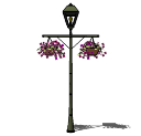 Lamp_Post_Diamond_Hanging_Plants.skp
