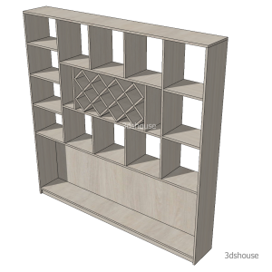 Height_Wine_Diagonal_Drawers_Shelves.skp