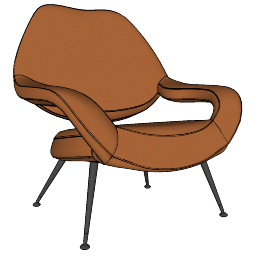Poltrona_Frau_Gambe_Legno_armchair.skp