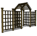 Arbor_Trellis_Peak_ Fence.skp