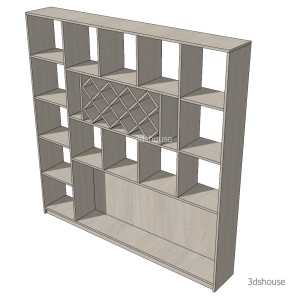 Height_Wine_Diagonal_2Shelves.skp