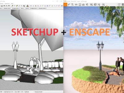 Diễn họa Thiết Kế Nội Ngoại Thất Với Sketchup – Enscape