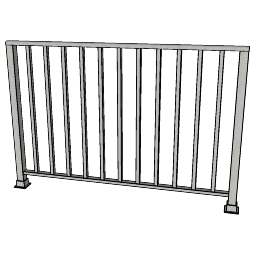 American_Railing_Architectural_Picket_ARS104A.skp