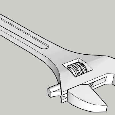 Adjustable Wrench.skp