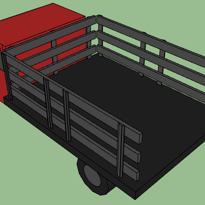 Flatbed truck.skp