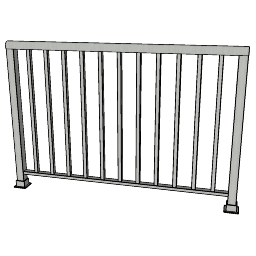 American_Railing_Architectural_Picket_ARS66R.skp