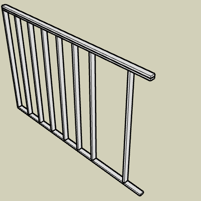 Framed Wall_2x4 12feet.skp