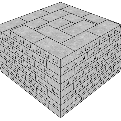 4in CMU stack.skp