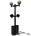Lamp_Post_Globes_withTrashcans.skp