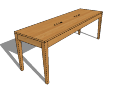 Chairs_Stools_LaLocanda_Bench_CS5064.skp