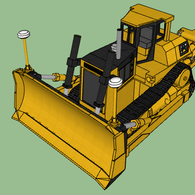 Cat Bulldozer.skp