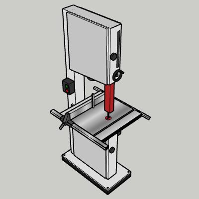 20_ Industrial Bandsaw 3D.skp