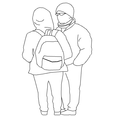 2d group_ couple in winter clothing_1.skp