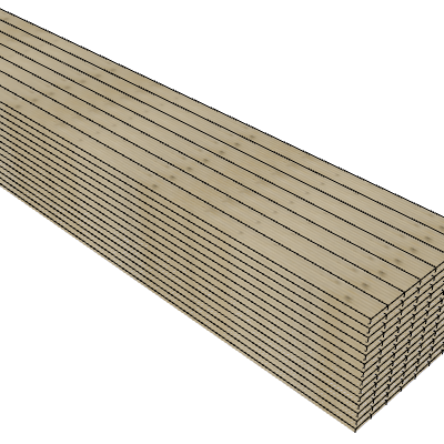 1x4 Spacers - rainscreen.skp