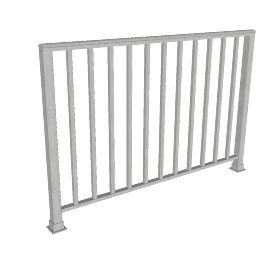 American_Railing_Architectural_Picket_ARS66A.skp