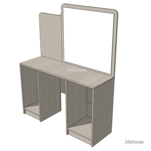 Makeup_Mirror_3Storage_Cabinet.skp