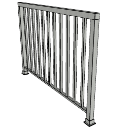 American_Railing_Architectural_Picket_ARS104.skp