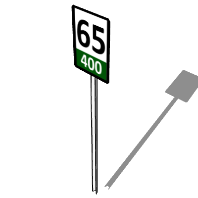 25 mph speed limit sign.skp