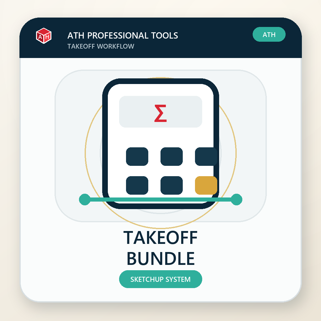 ATH Takeoff Bundle — bộ plugin bóc tách khối lượng SketchUp